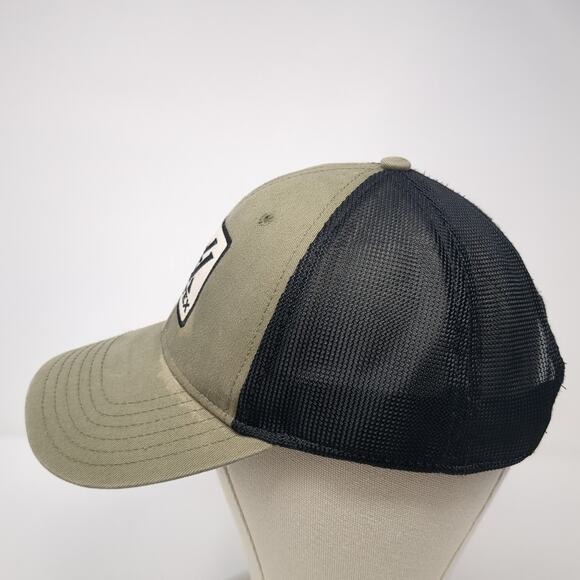 Vortex Snapback Trucker Cap Green One Size Adjustable Mesh Back 6 Panel - Picture 3 of 9